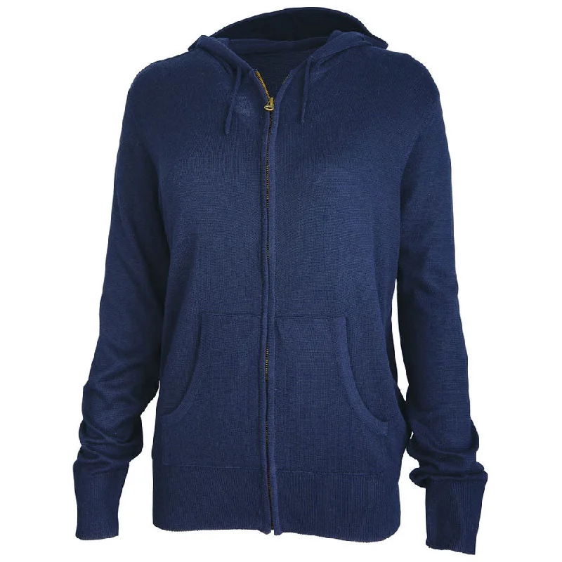 Charles River Women's Navy Heather Mystic Sweater Hoodie Hoodie with Strings Custom Fit Adjustable Charles River Women's Navy Heather Mystic Sweater Hoodie Hoodie with Strings Custom Fit Adjustable