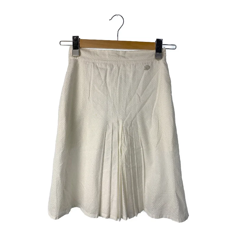 CHANEL/Skirt/34/White/Cotton/P45584V33563 leather skirt durable