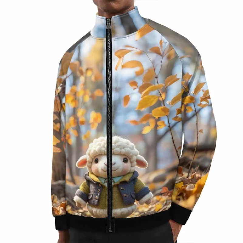 Felt Lamb Leaf Stand Collar Zip-Up Jacket Lace Jacket Ribbed Jacket Sequined Jacket Felt Lamb Leaf Stand Collar Zip-Up Jacket Lace Jacket Ribbed Jacket Sequined Jacket
