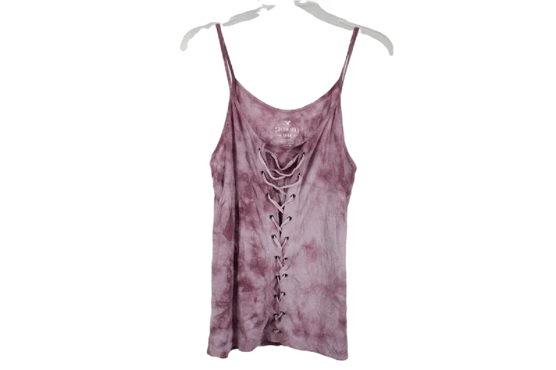 American Eagle Pink Tie Dye Tank | M trendy tank top
