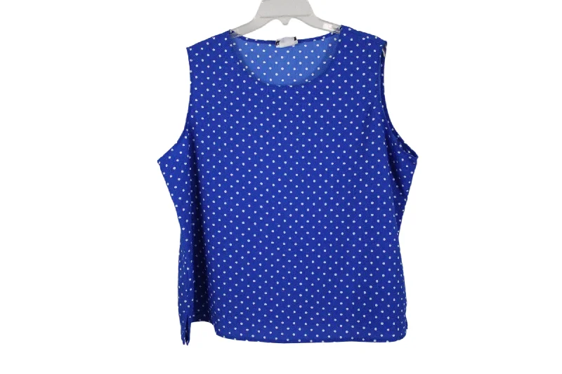 Bonworth Blue Polka Dot Tank | XL Petite sleep tank top