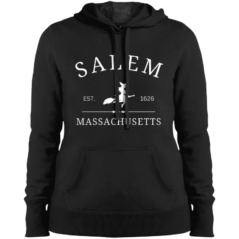 Salem Massachusetts 1626 Pullover Hooded Sweatshirt Slim Sleeve Pullover