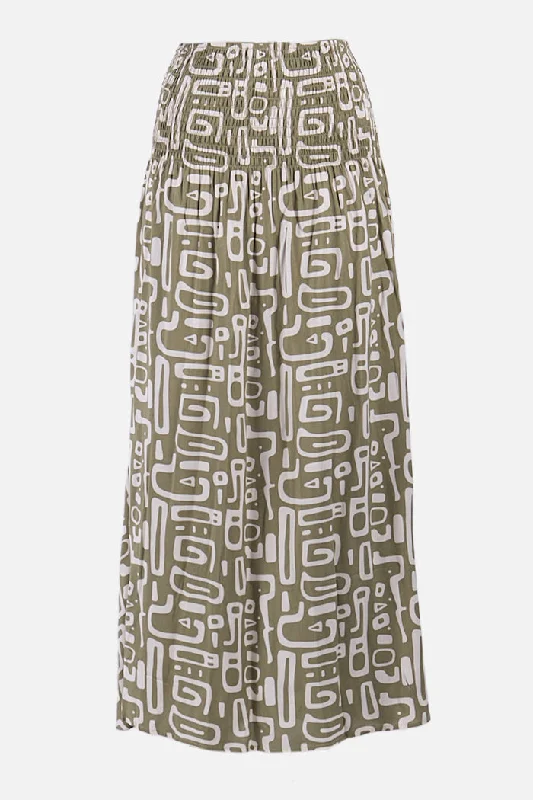 Maxi skirt corduroy skirt textured
