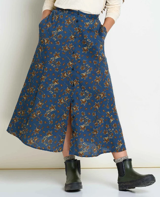 Manzana Paneled Midi Skirt chiffon skirt floaty