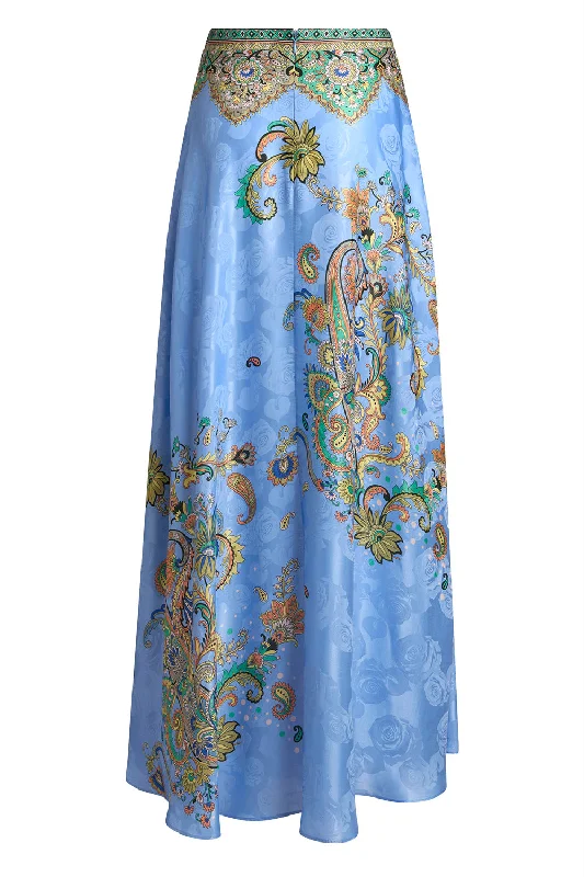 Printed Maxi Skirt wrap skirt elegant