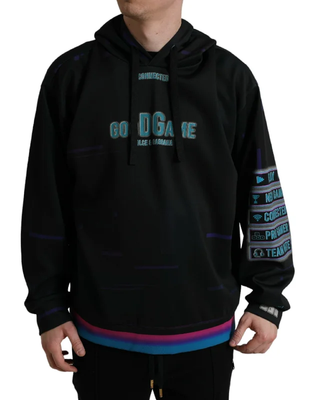 Elegant Graphic Print Hooded Pullover Hooded Pullover Sweater