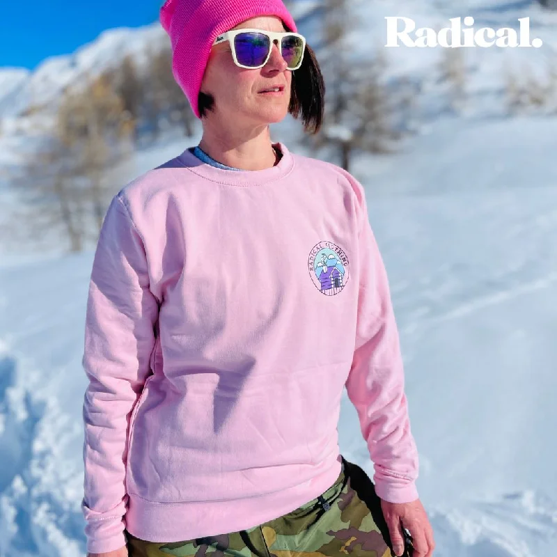 Radical. 1509 Unisex Sweatshirt - Lite Pink Hoodie with Mesh Breathable Sporty