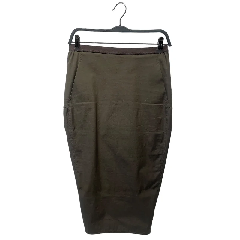 Rick Owens/Skirt/6/Cotton/KHK/DIRT S/S18 cashmere skirt fine