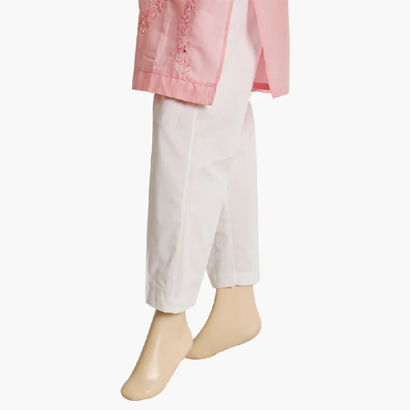 Women's Stretchable Trouser - White Trousers Harem Relaxed Fit