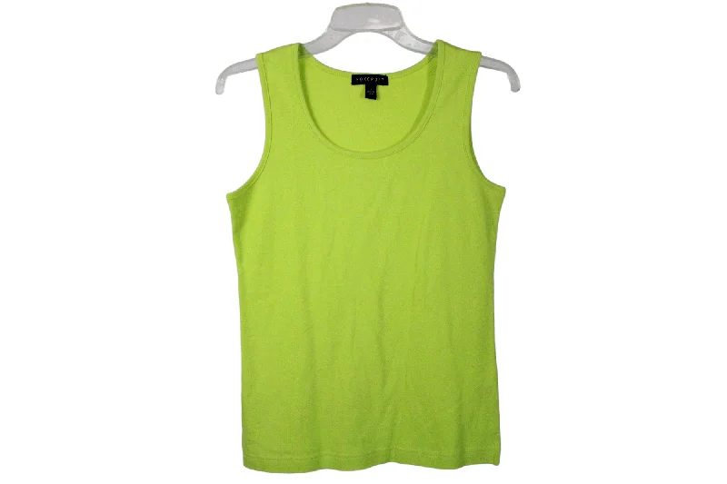 Foxcroft Green Tank | S peekaboo tank top