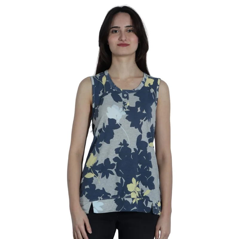 LIZ CLAIBORNE - Printed Tank Top bronze tank top