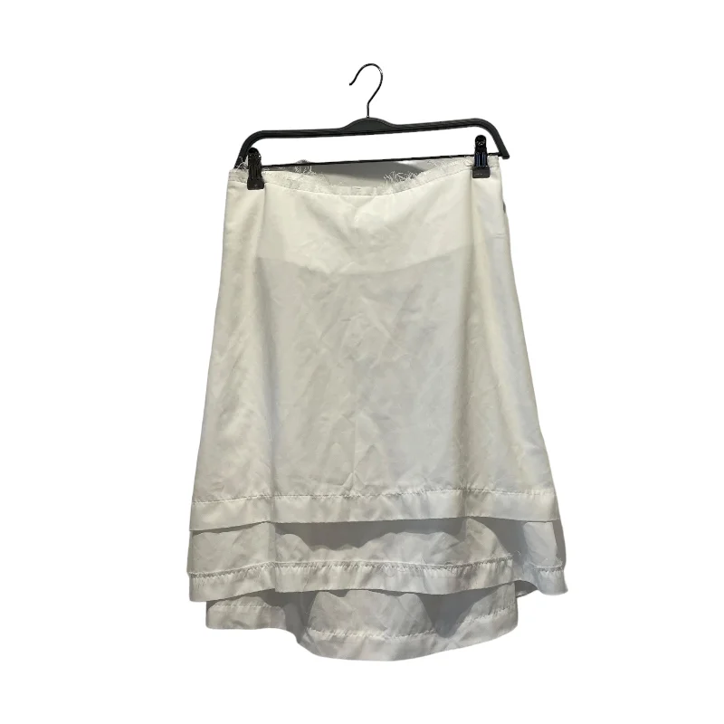 COMME des GARCONS/Skirt/L/Polyester/WHT/ chiffon skirt flowing