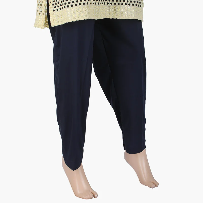 Women's Stretchable Trouser - Navy Blue Trousers Chinos Classic