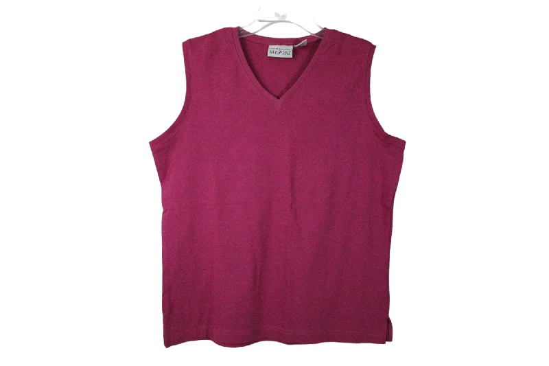 White Stag Stretch Pink Tank | L cropped tank top