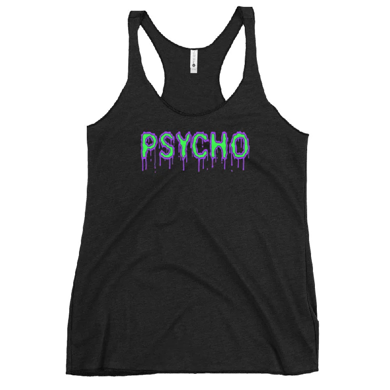 Psycho Mental Personality Women's Racerback Tank Top Shirt gym tank top