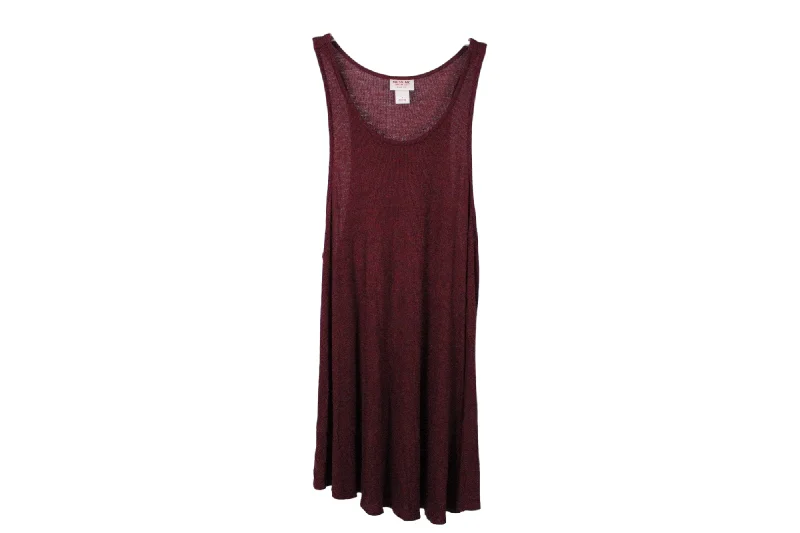 Mossimo Maroon Rib Tank | L floral tank top