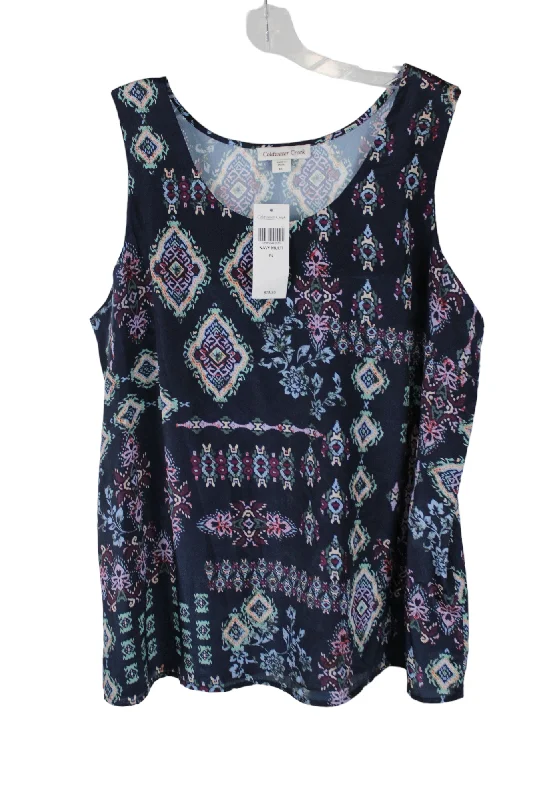 NEW Coldwater Creek Navy Blue Tank | L Petite coral tank top