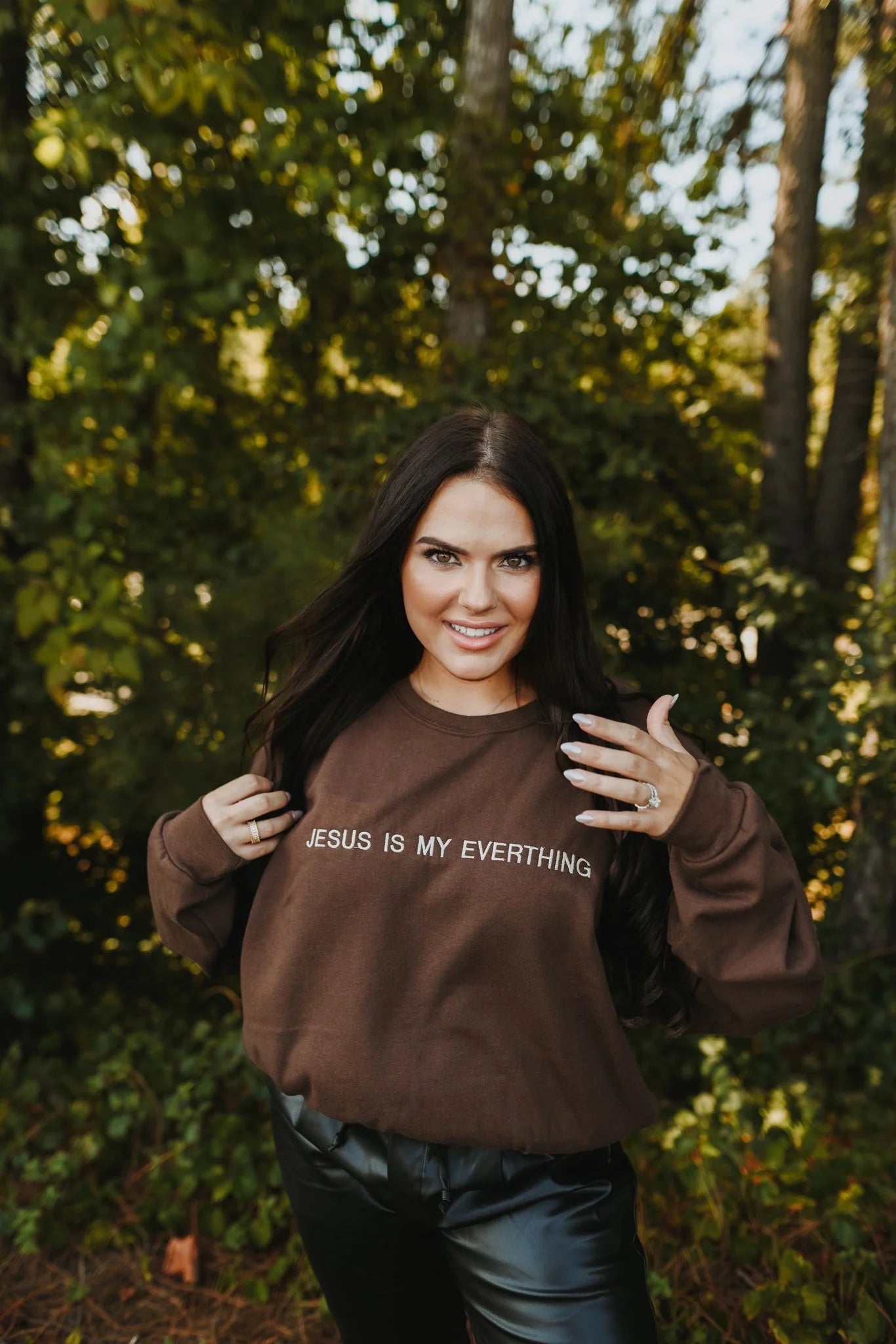 Jesus Is My Everything Sweatshirt Hoodie with Raglan Sleeves Sporty Comfortable