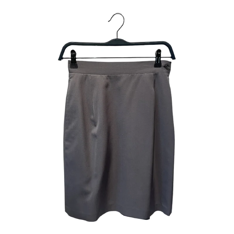ISSEY MIYAKE/Skirt/M/Nylon/GRY/ wool skirt warm