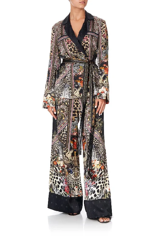 LOUNGE TROUSER WITH CUFFS MARAIS AT MIDNIGHT Trousers Palazzo Wide Leg