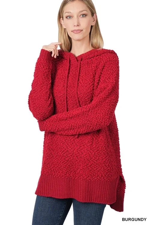 Ruby Popcorn Hoodie Hoodie with Zipper Versatile Modern