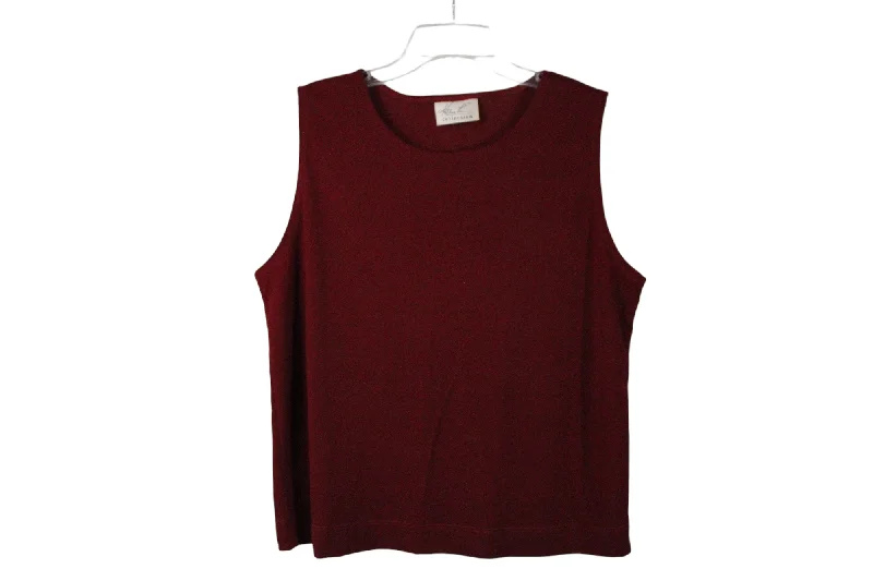 Kathi Lee Red Tank | M mesh tank top