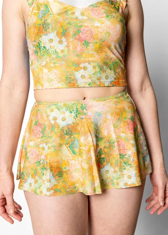 Wonderland Floral | Detached Short Skirt leather skirt bold