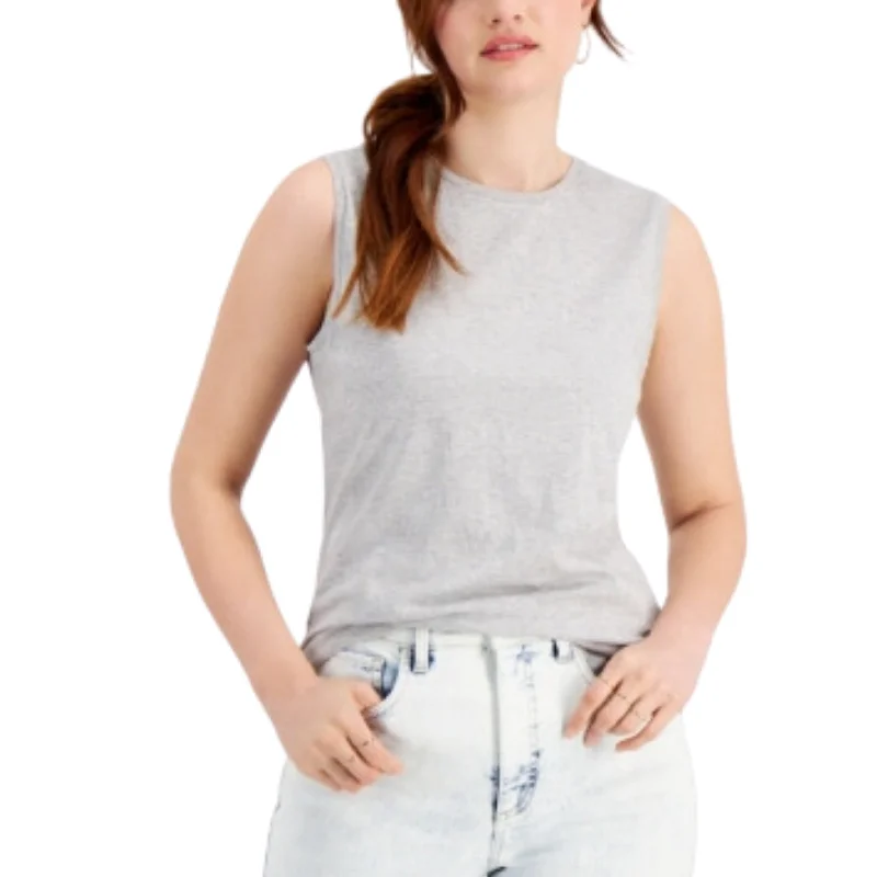 STYLE & CO. -  Cotton Muscle Tank Top mint tank top