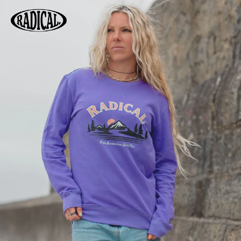 Radical. Snow Place Unisex Sweatshirt - Purple Hoodie with Sequins Glamorous Eye-catching Radical. Snow Place Unisex Sweatshirt - Purple Hoodie with Sequins Glamorous Eye-catching