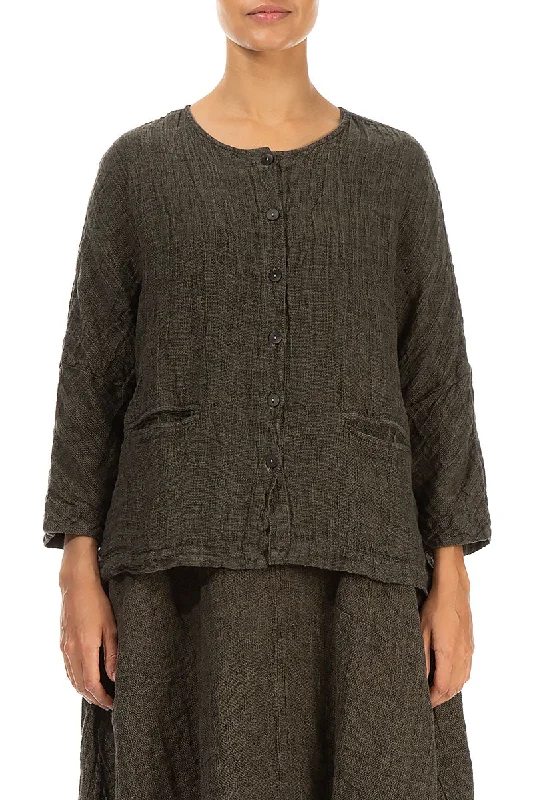 Silver Sage Mélange Linen Jacket Blouse Appliqued Jacket Beaded Jacket Sequined Jacket Silver Sage Mélange Linen Jacket Blouse Appliqued Jacket Beaded Jacket Sequined Jacket