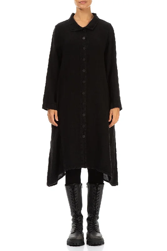 Buttoned Black Mélange Linen Jacket V-Neck Jacket Boat Neck Jacket Square Neck Jacket Buttoned Black Mélange Linen Jacket V-Neck Jacket Boat Neck Jacket Square Neck Jacket