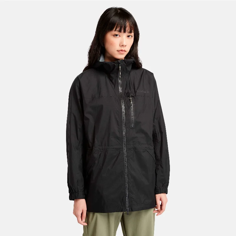 Women's Jenness Waterproof Packable Jacket Notch Collar Peter Pan Collar Cowl Neck