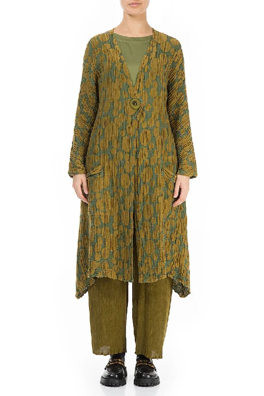 Dropped Edge Golden Olive Circle Silk Linen Jacket Knit Jacket Woven Jacket Fleece Jacket Dropped Edge Golden Olive Circle Silk Linen Jacket Knit Jacket Woven Jacket Fleece Jacket