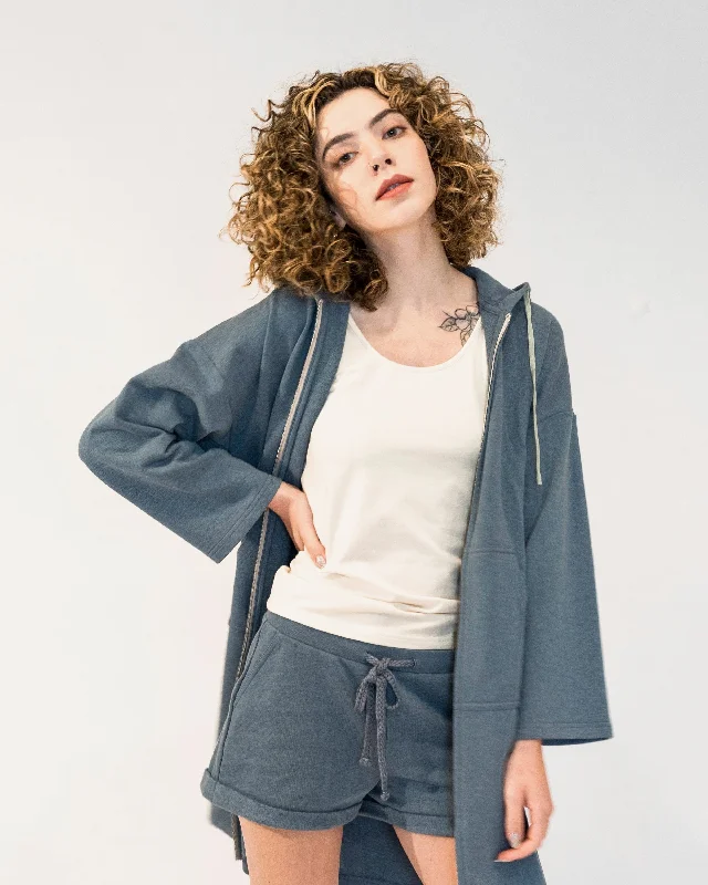 COZY TUNIC HOODIE Hoodie with Pastel Soft Subtle