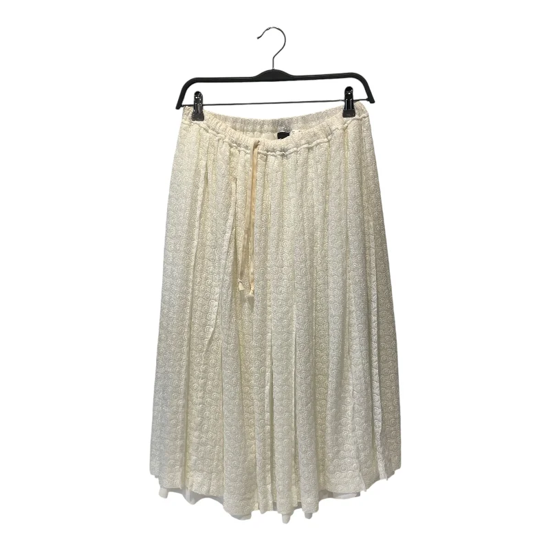tricot COMME des GARCONS/Skirt/Floral Pattern/Nylon/WHT/ chiffon skirt floaty