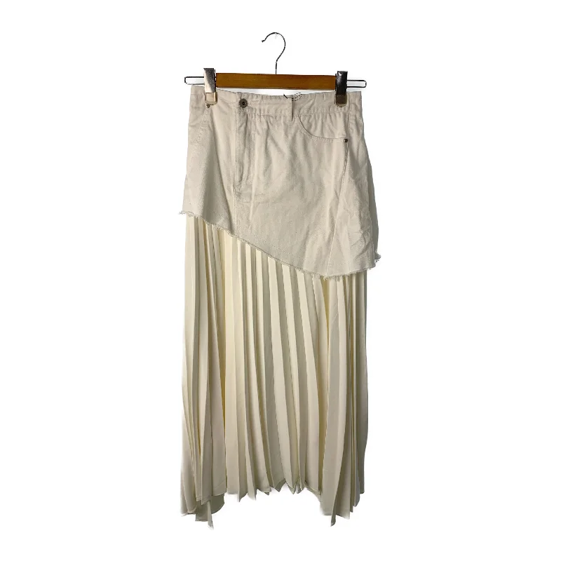 AULA(AULA AILA)/Long Skirt/1/White/Cotton/1211-07056 lace skirt elegant