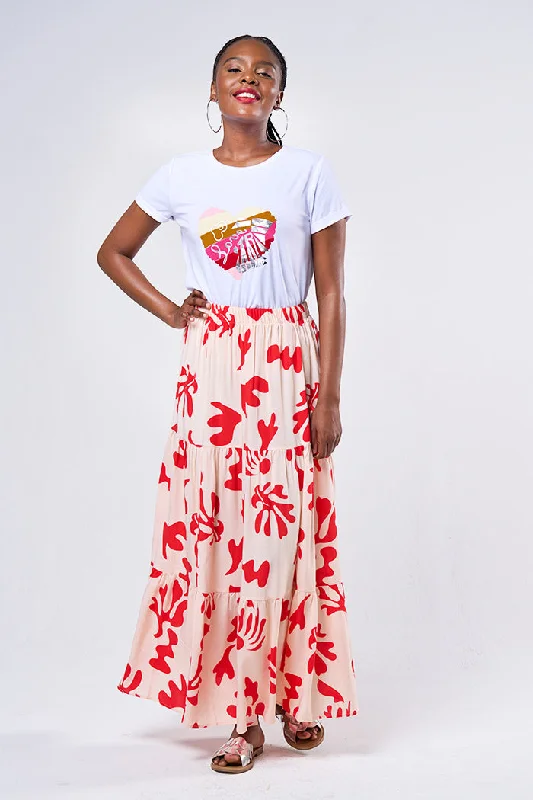 Maxi skirt denim skirt trendy