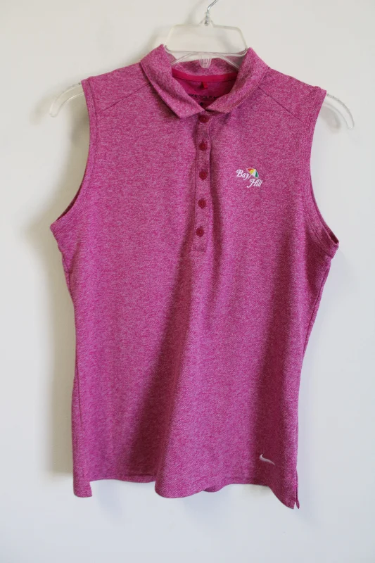 Nike Golf Dri-Fit Bay Fill Pink Polo Tank | M cutout tank top