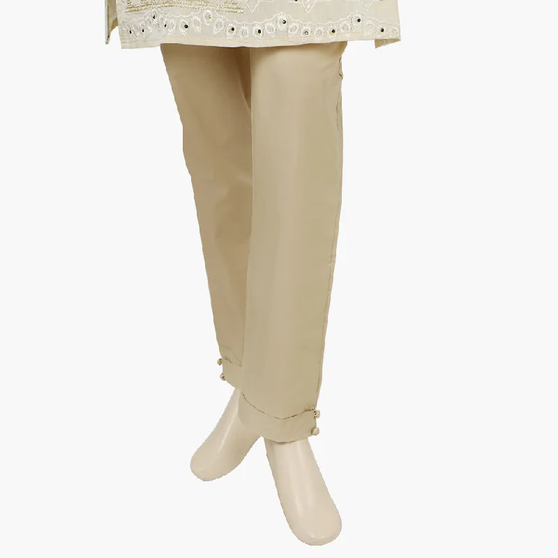 Women's Woven Trouser - Skin Trousers chic fashionable