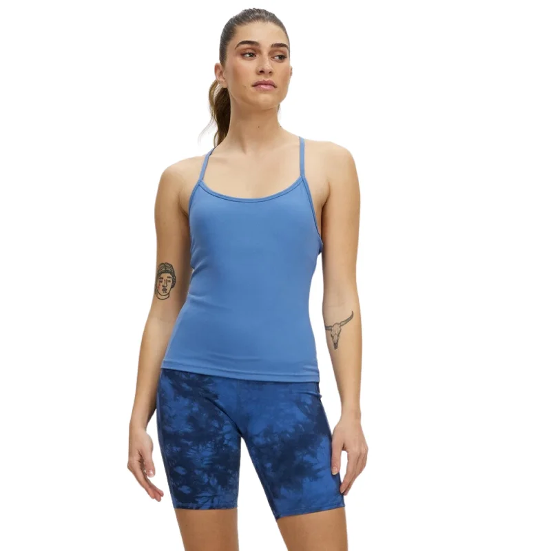 SKECHERS -  Go Walk Racerback Shelf Bra Scoop Neck Tank Top essential tank top