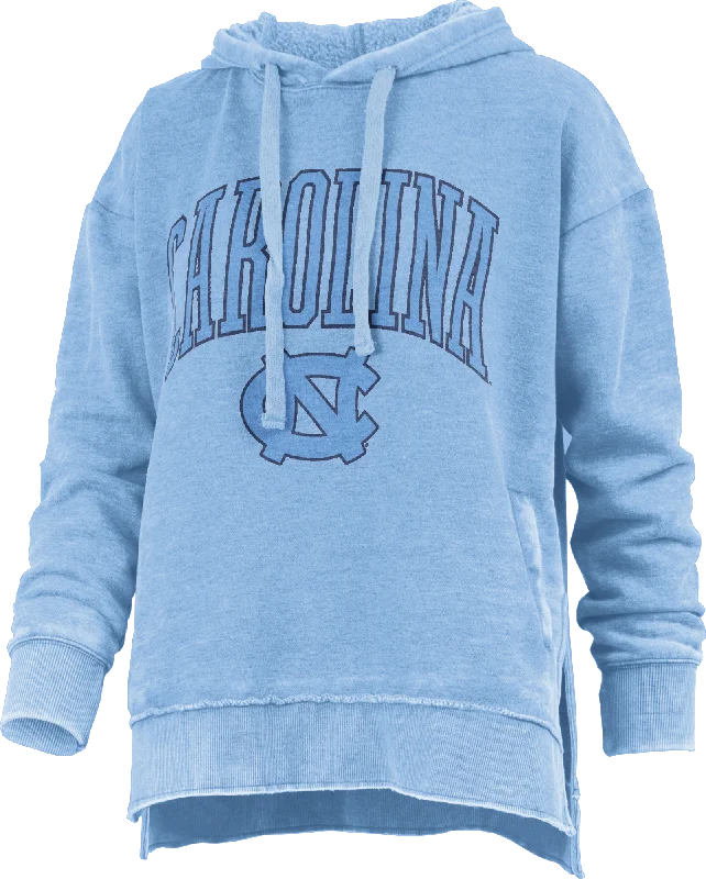 North Carolina "New Zealand" - Long- Sleeve Fleece Hoodie Hoodie with Distressed Vintage Worn North Carolina "New Zealand" - Long- Sleeve Fleece Hoodie Hoodie with Distressed Vintage Worn