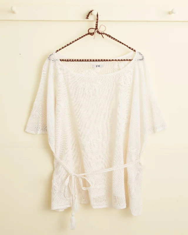 Savoy Ribbon Pullover Short Sleeve Top