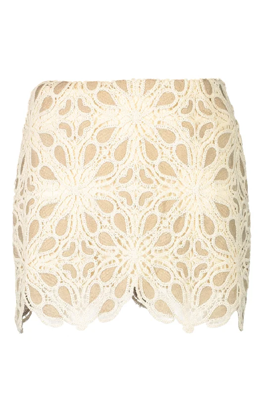MILLIE MINI SKIRT ruffled skirt detail