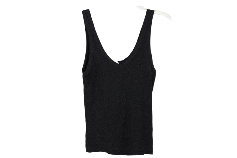 Cotton On Black Rib Tank | M cherry red tank