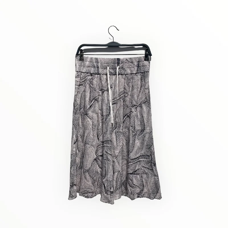 Helmut Lang/Long Skirt/S/All Over Print/Acrylic/WHT/ cashmere skirt soft