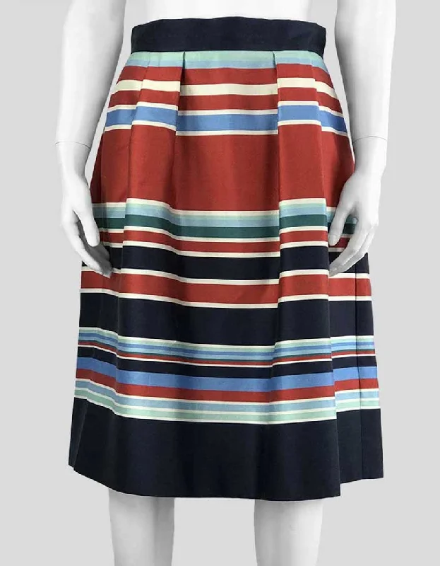 Caroline Issa For Nordstrom A-Line Striped Skirt - 6 US modal blend skirt