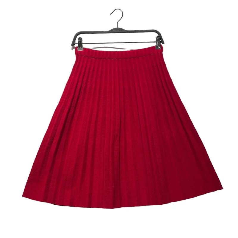 me ISSEY MIYAKE/Skirt/Cotton/RED/PLEAT linen skirt natural