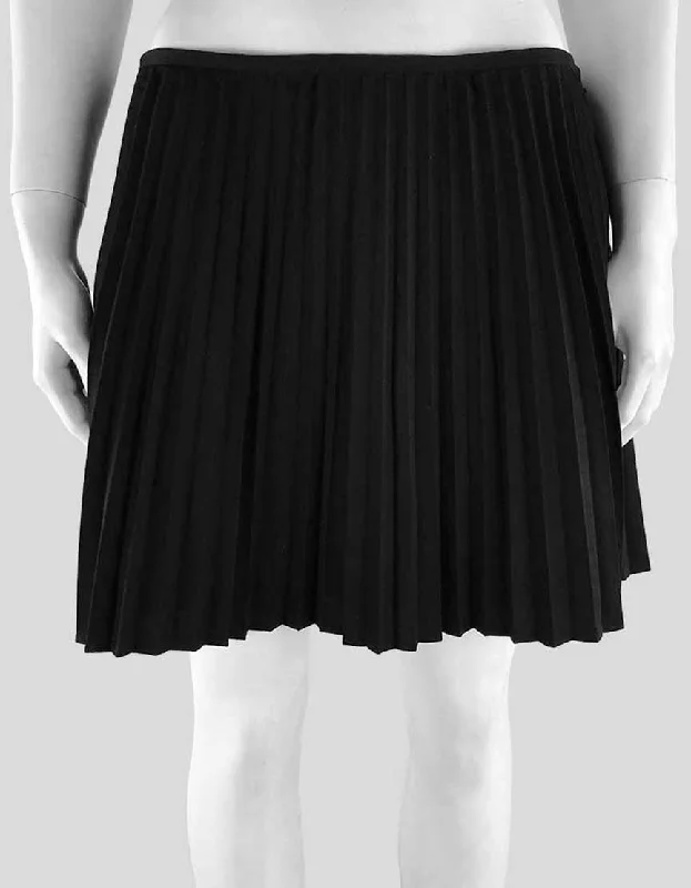DKNY Pleated Mini Skirt w/ Tags - 6 US button skirt front