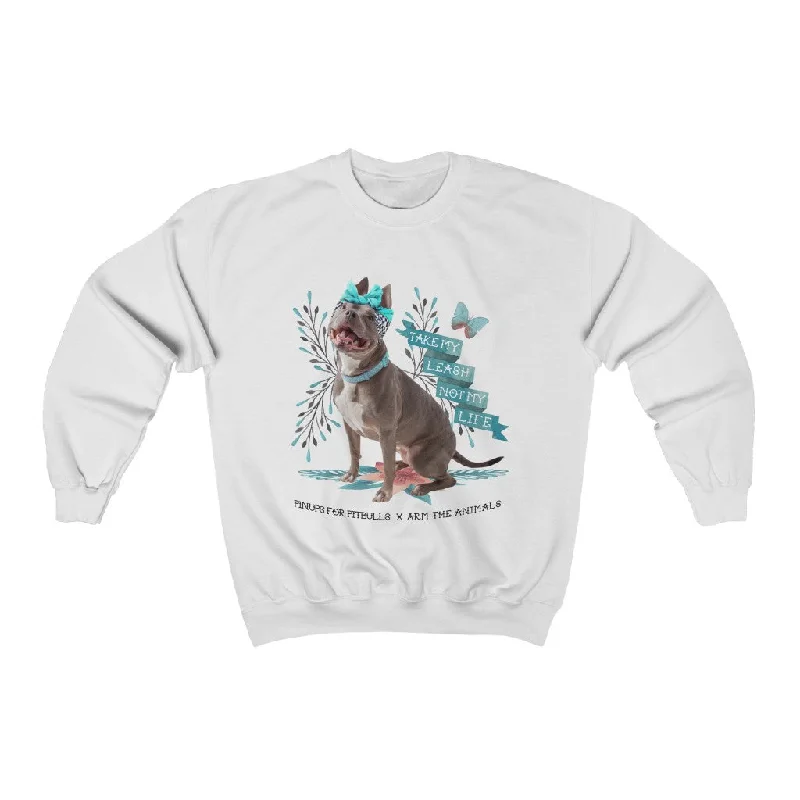 Unisex | Arm The Animals x Pinups For Pitbulls | Crewneck Sweatshirt Hoodie with Hem Elastic Stretchable Comfortable Unisex | Arm The Animals x Pinups For Pitbulls | Crewneck Sweatshirt Hoodie with Hem Elastic Stretchable Comfortable
