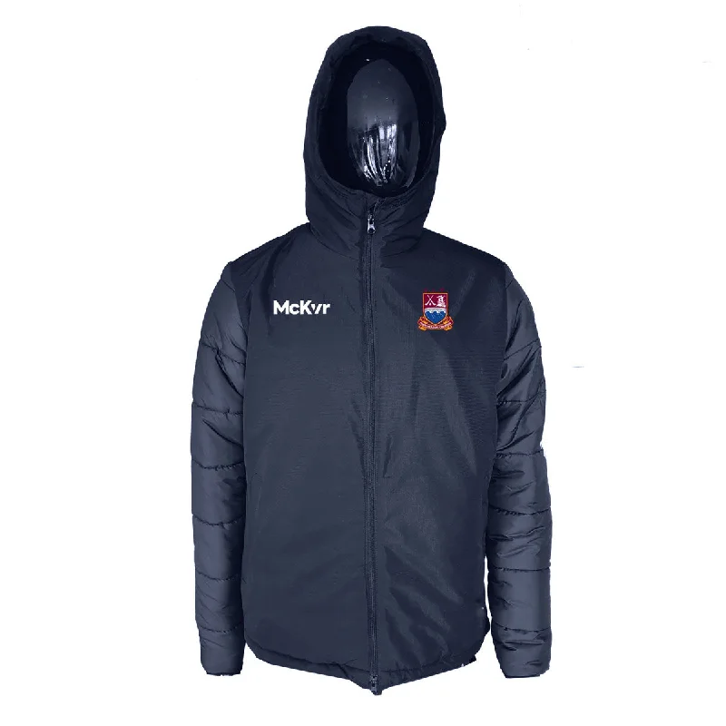 Mc Keever Clarinbridge GAA Core 22 Stadium Jacket - Adult - Navy Denim Fabric Leather Fabric Suede Fabric Mc Keever Clarinbridge GAA Core 22 Stadium Jacket - Adult - Navy Denim Fabric Leather Fabric Suede Fabric